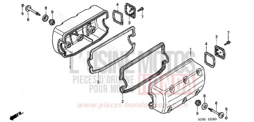 CYLINDER HEAD COVER GL1500C2 de 2002